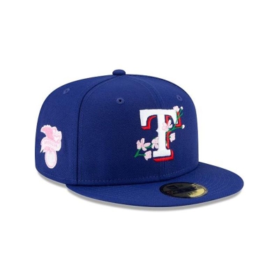 Sapca New Era Texas Rangers MLB Side Patch Bloom 59FIFTY Fitted - Albastri